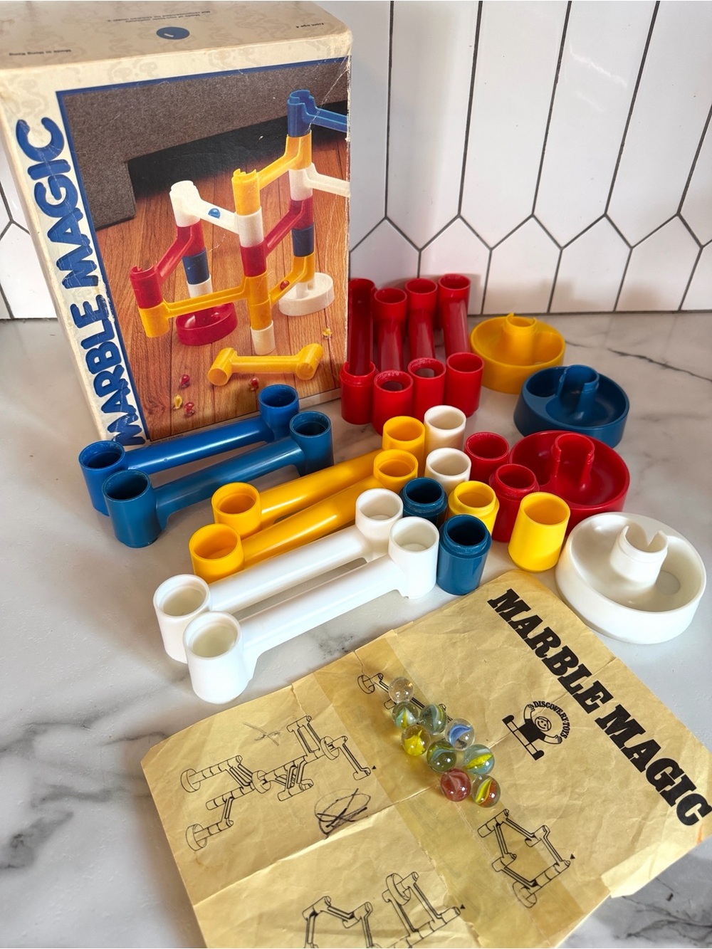 Vintage 1983 Discovery Toys Marble Magic